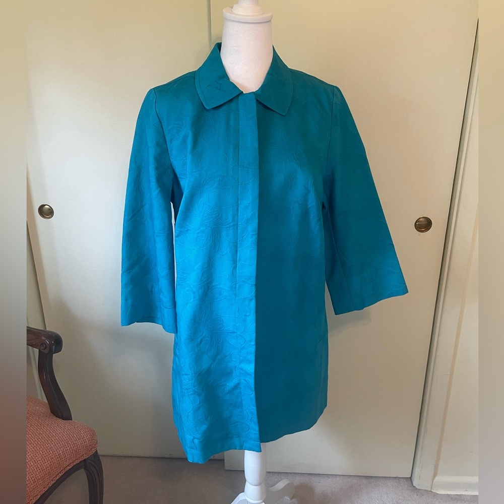 Chico’s Long Turquoise Jacket - Women’s